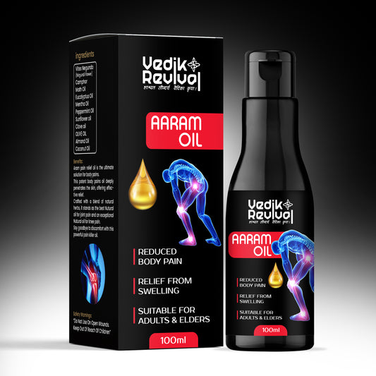 Vedik Revival – AARAM OIL | 100% Natural Pain Relief Oil for Joint, Back, Neck & Muscle Pain  | FDA Approved