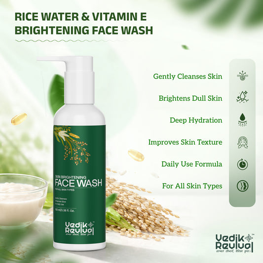 Vedik Revival Skin Brightening Combo |  Face Wash + Day Cream + Night Cream | Dark Spots, Pigmentation & Dull Skin Care | Daily Glow Routine for Men & Women