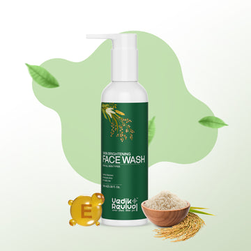 Vedik Revival Advanced Brightening Face Wash | Niacinamide + Kojic Acid + Alpha Arbutin | Removes Dark Spots & Oil Control | Daily Glow Cleanser