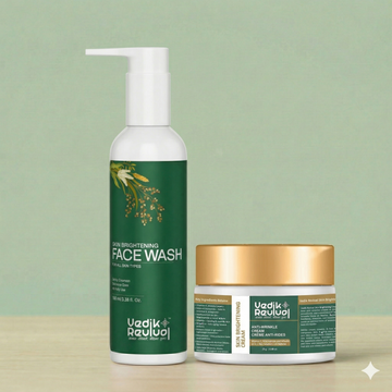 Vedik Revival Skin Brightening Combo | Night Cream + Face Wash | Dark Spots, Pigmentation & Dull Skin Care | Daily Glow Routine for Men & Women